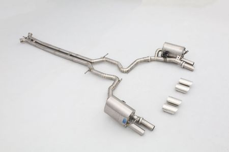PORSCHE 971 2.9T CATBACK AVGASRÖR MED SPJÄLL TITAN