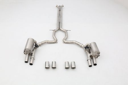 PORSCHE 971 2.9T CATBACK AVGASRÖR MED SPJÄLL TITAN