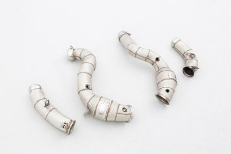 MERCEDES E63 AMG W213 DOWNPIPE MED RACE KATALYSATOR + VÄRMESKYDD