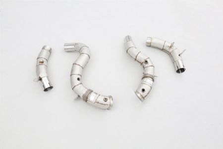 MERCEDES E63 AMG W213 DOWNPIPE UTAN KATALYSATOR + VÄRMESKYDD
