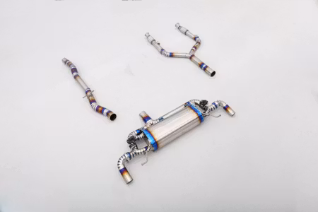MERCEDES GLC43 AMG CATBACK EXHAUST PIPE WITH DAMPER TITANIUM