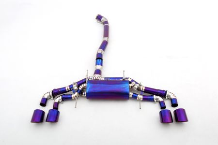 NISSAN R35 GTR CATBACK AVGASRÖR MED SPJÄLL TITAN