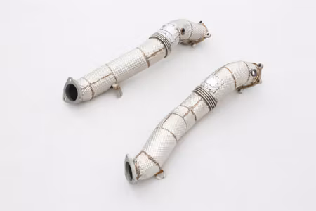 AUDI S8 4.0T DOWNPIPES WITHOUT CATALYTIC CONVERTER WITH HEAT PROTECTION