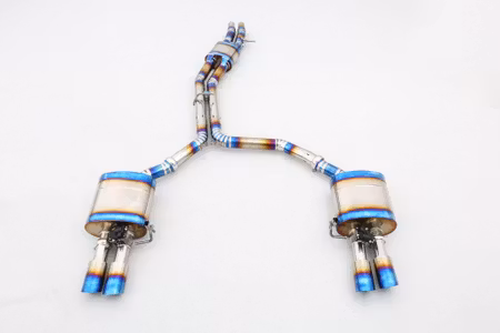 AUDI S8 4.0T CATBACK EXHAUST PIPE WITH DAMPER TITANIUM