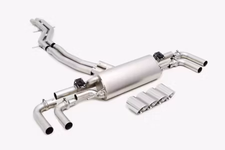AUDI SQ8 CATBACK EXHAUST PIPE WITH DAMPER TITANIUM OR STAINLESS