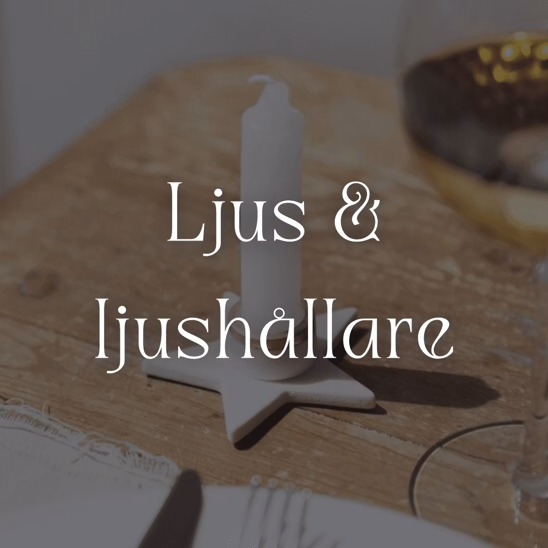 Ljus och ljushållare - Butik Spök