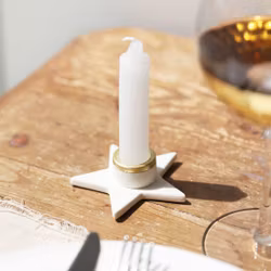Keramisk Stjärna Ljusstake