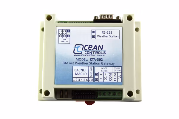 BACnet MS/TP Gateway för Davis Väderstation (BACNET-GW)
