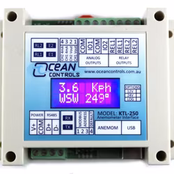 Modbus Anemometer Interface med LCD-display (MODBUS-KTL_250)