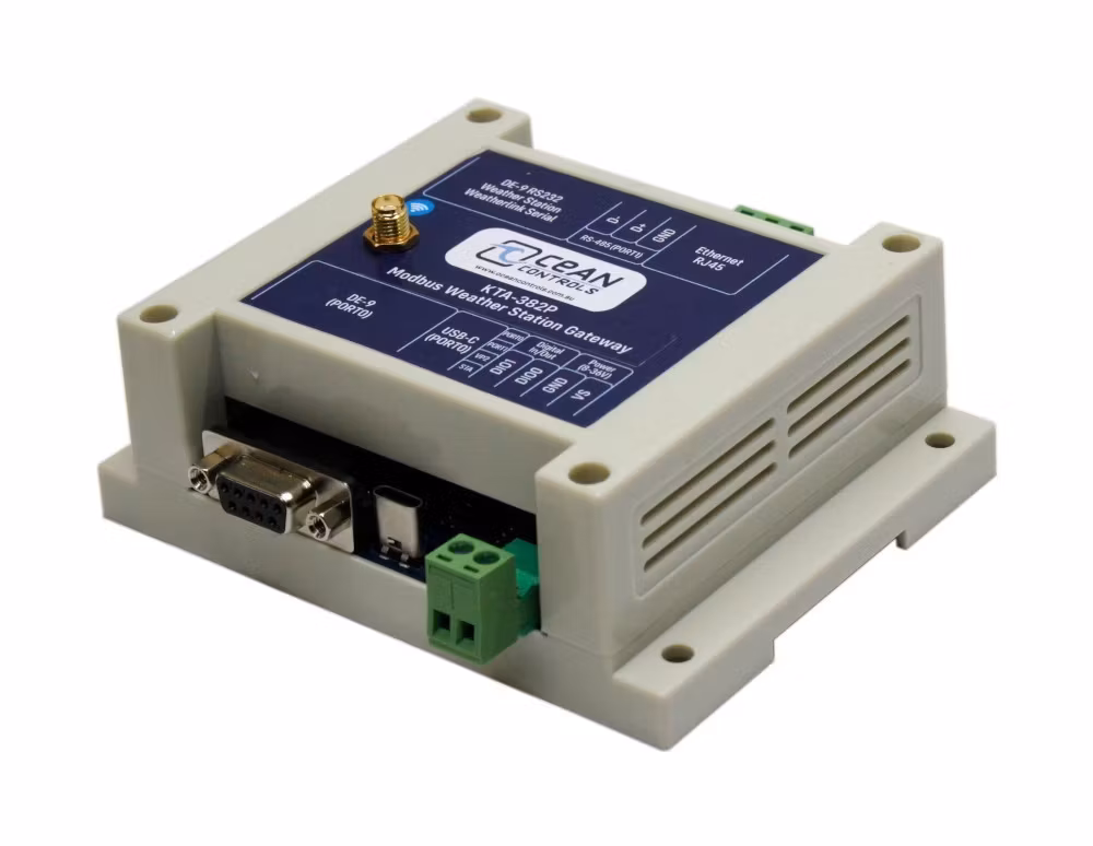Modbus RTU/TCP Gateway för Davis väderstationer (KTA-382)