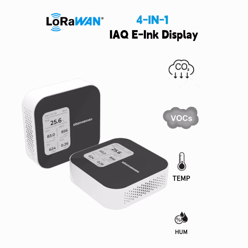 LoRaWAN Air Quality 4-in-1 CO2, TVOC Sensor with Display