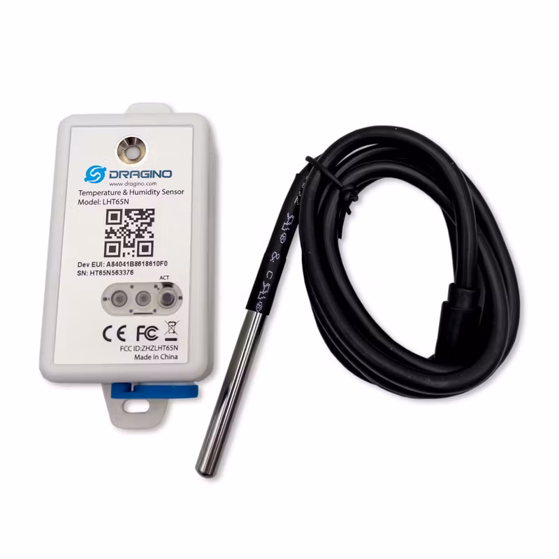 Dragino LHT65N-NE117 LoRaWAN Precisionstemperatur & luftfuktighetssensor