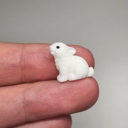 Söt liten kanin, miniatyr (1,4 cm hög)