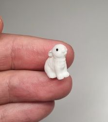 Söt liten kanin, miniatyr (1,4 cm hög)