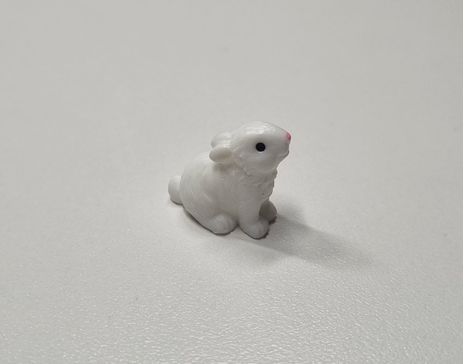 Söt liten kanin, miniatyr (1,4 cm hög)