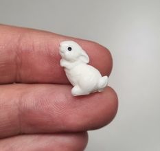 Söt liten kanin, miniatyr (1,5 cm hög)