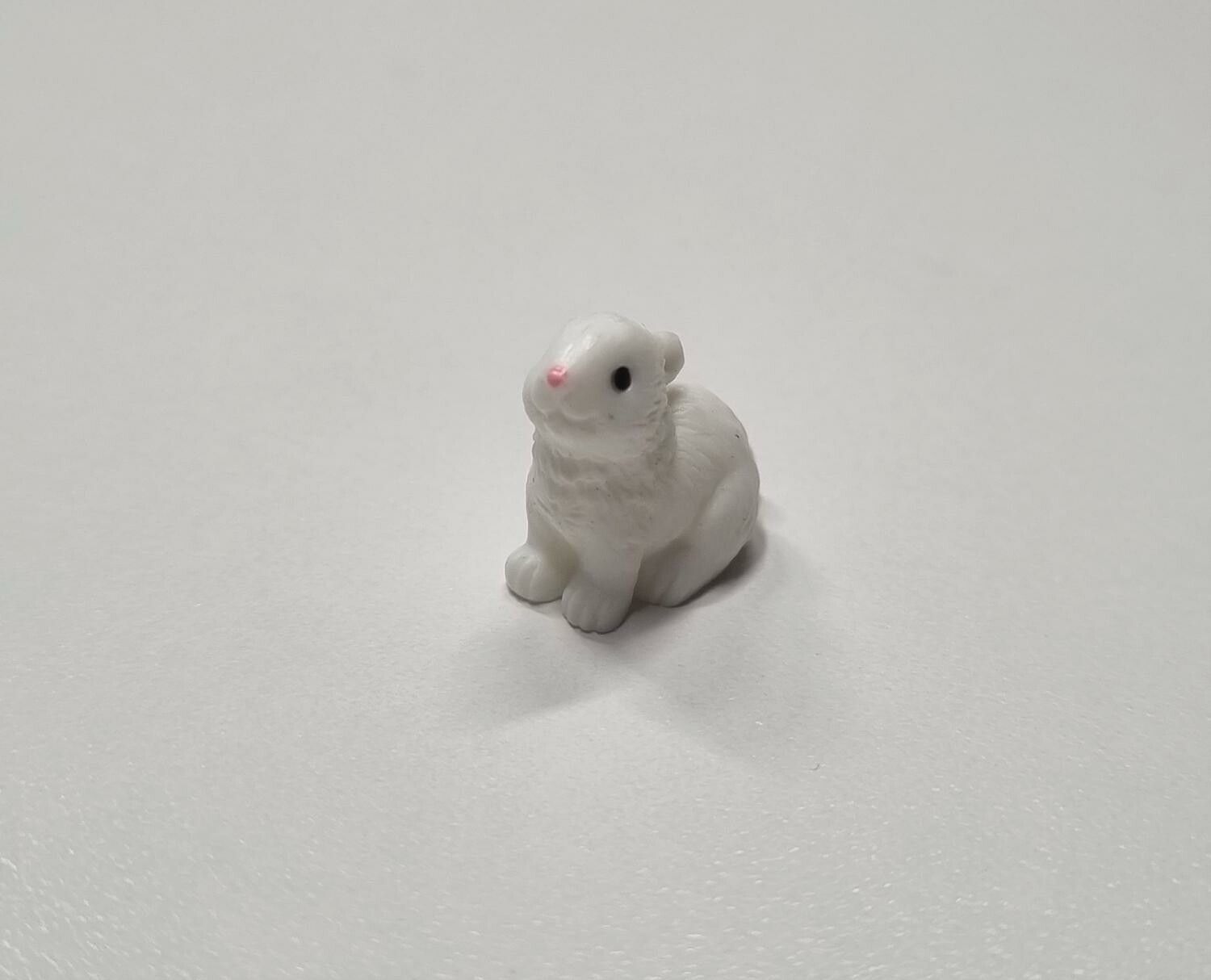 Söt liten kanin, miniatyr (1,4 cm hög)