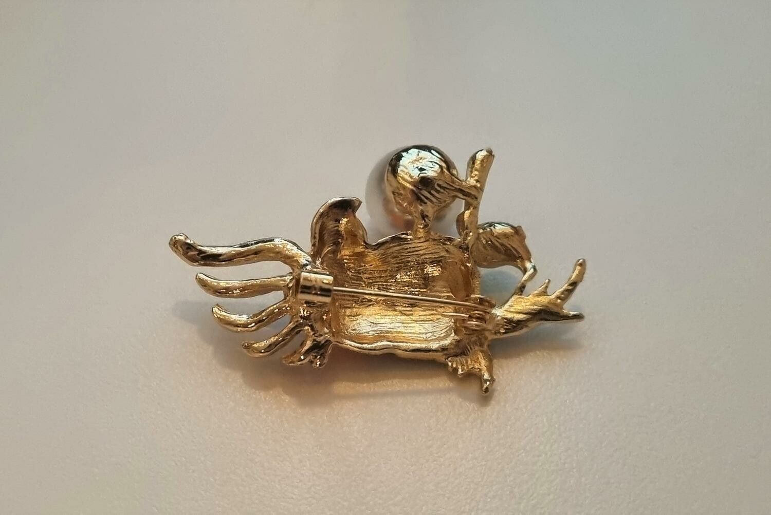 1 st detaljrik brosch hänge - Papegoja