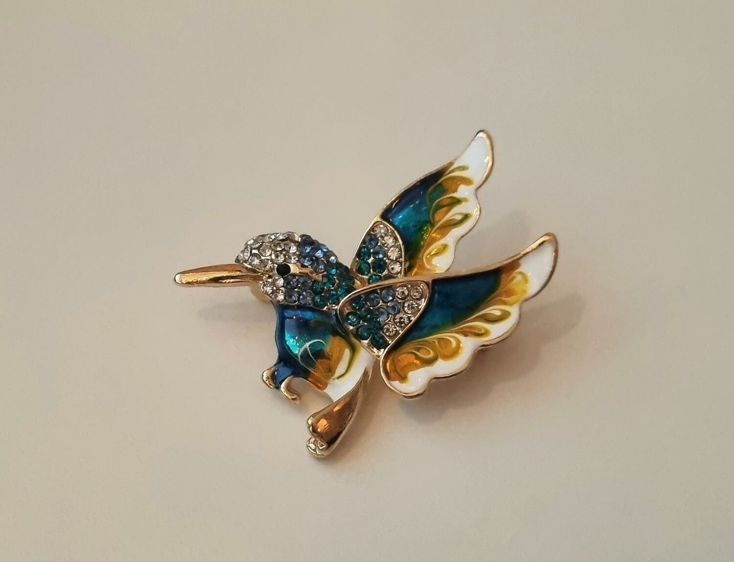 1 st detaljrik brosch hänge - Kolibri