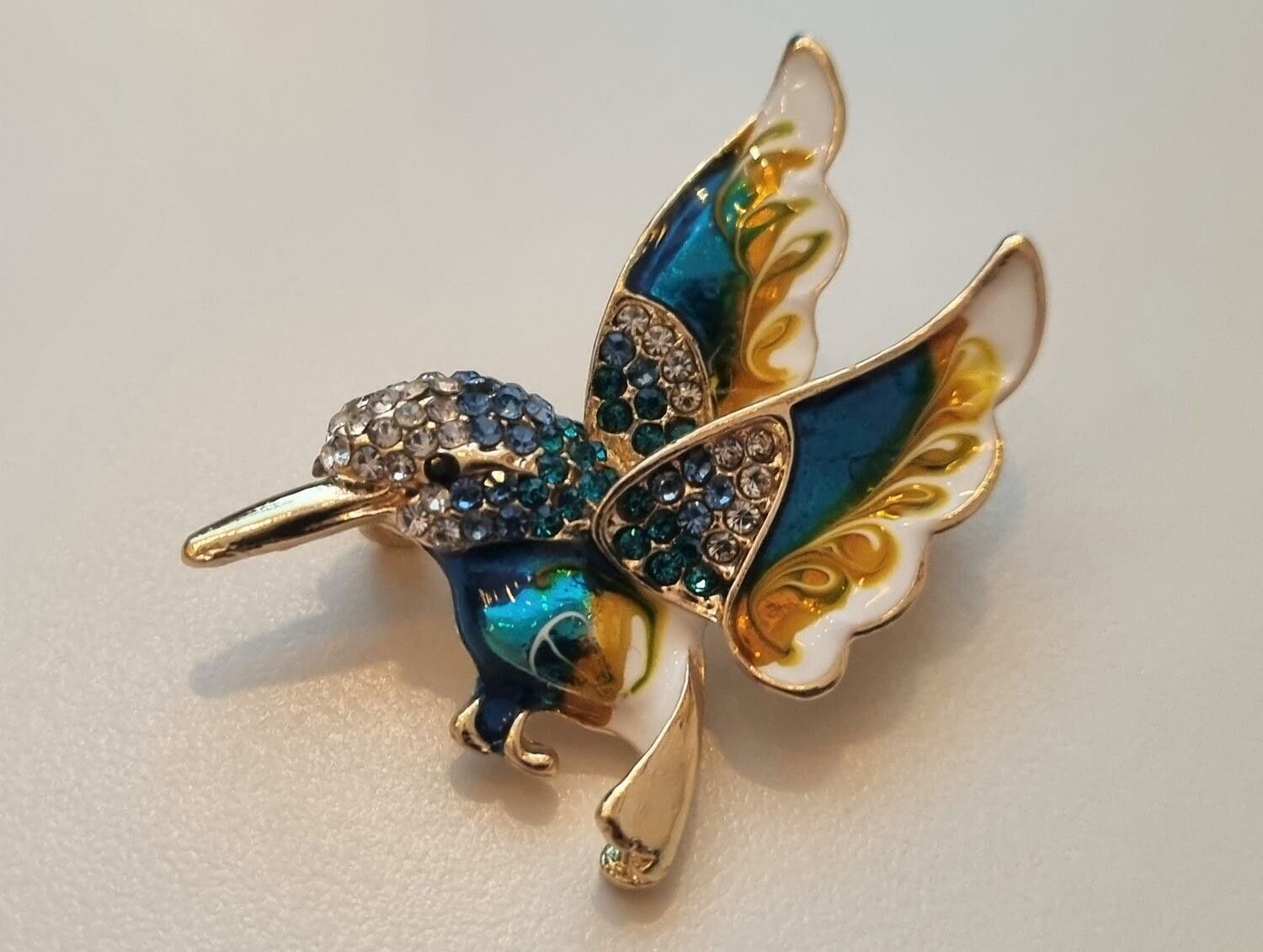 1 st detaljrik brosch hänge - Kolibri