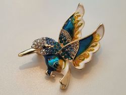 1 st detaljrik brosch hänge - Kolibri
