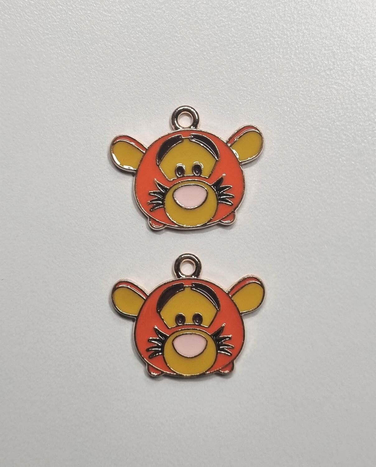 2 st söta Tigrar, hängen / berlocker / charms