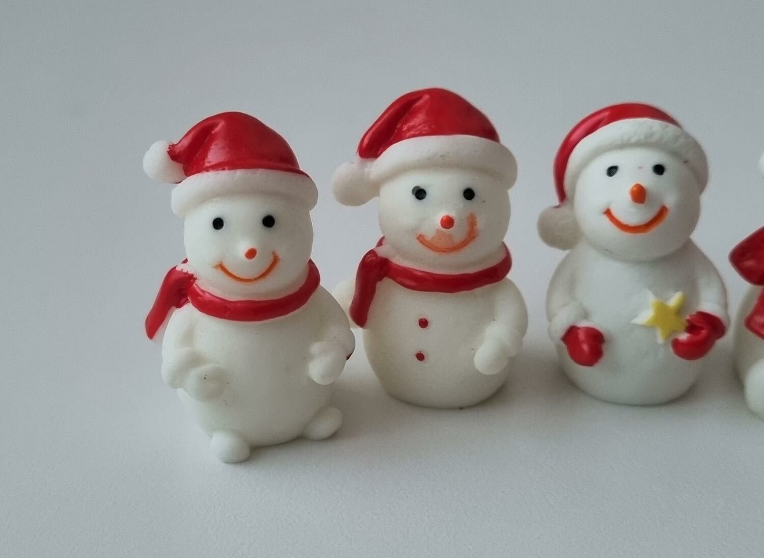 5 st Figuriner,  miniatyrer, Snögubbar