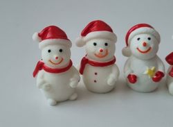 5 st Figuriner,  miniatyrer, Snögubbar