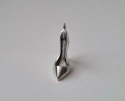 Silverfärgad klacksko, sko - Berlock / charm