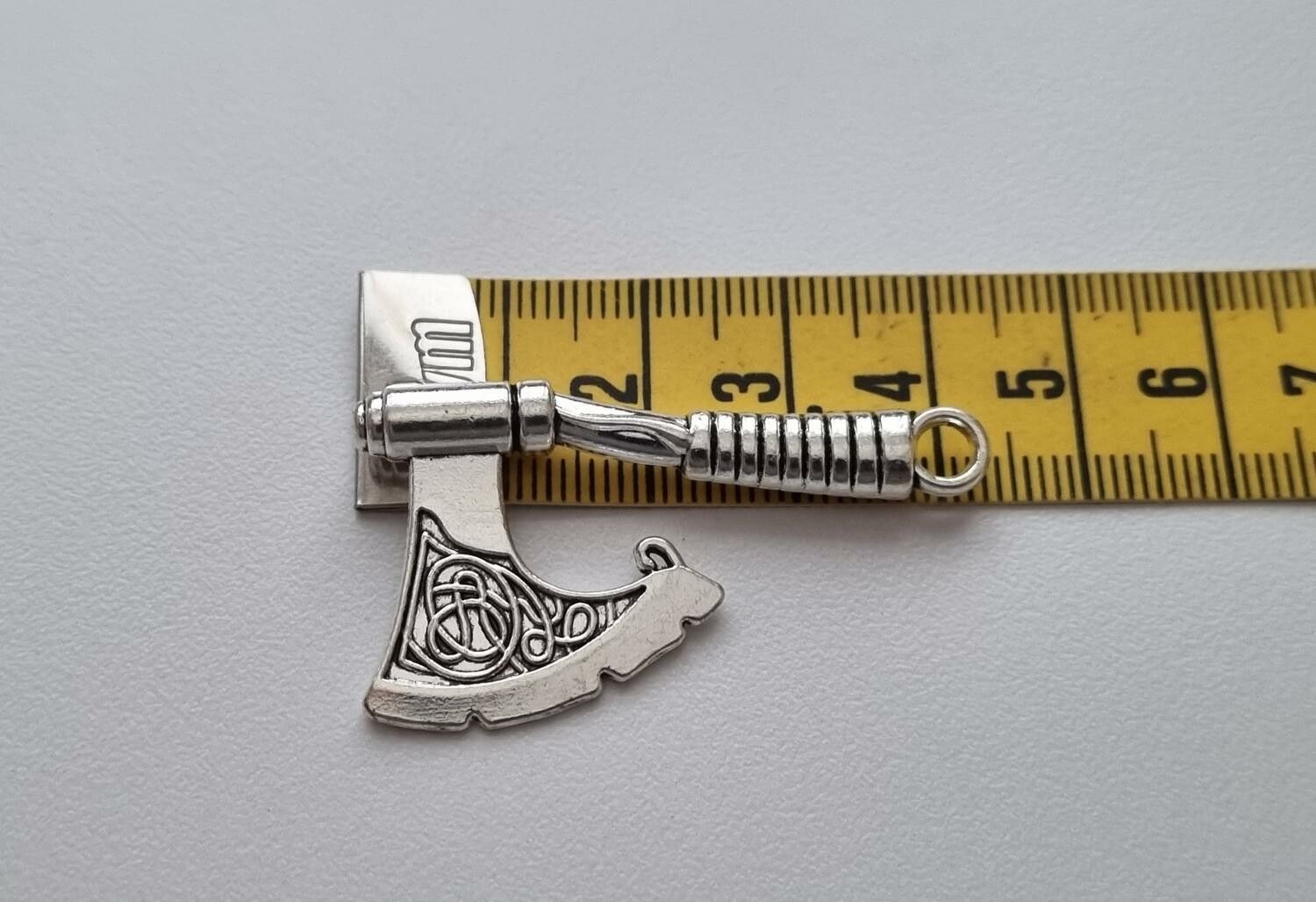 Silverfärgad Yxa, miniyxa, Miniatyr, berlock / charm