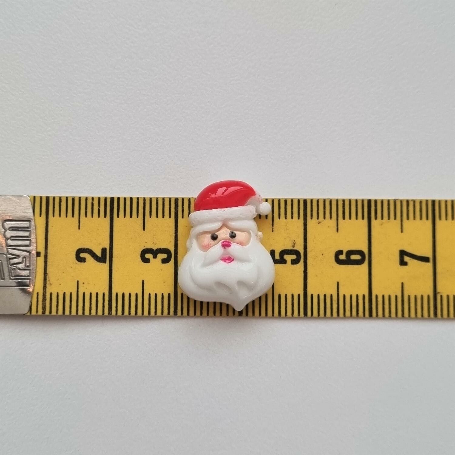 1 st tomte / tomteansikte, flatback för dekoration, scrapbooking mm