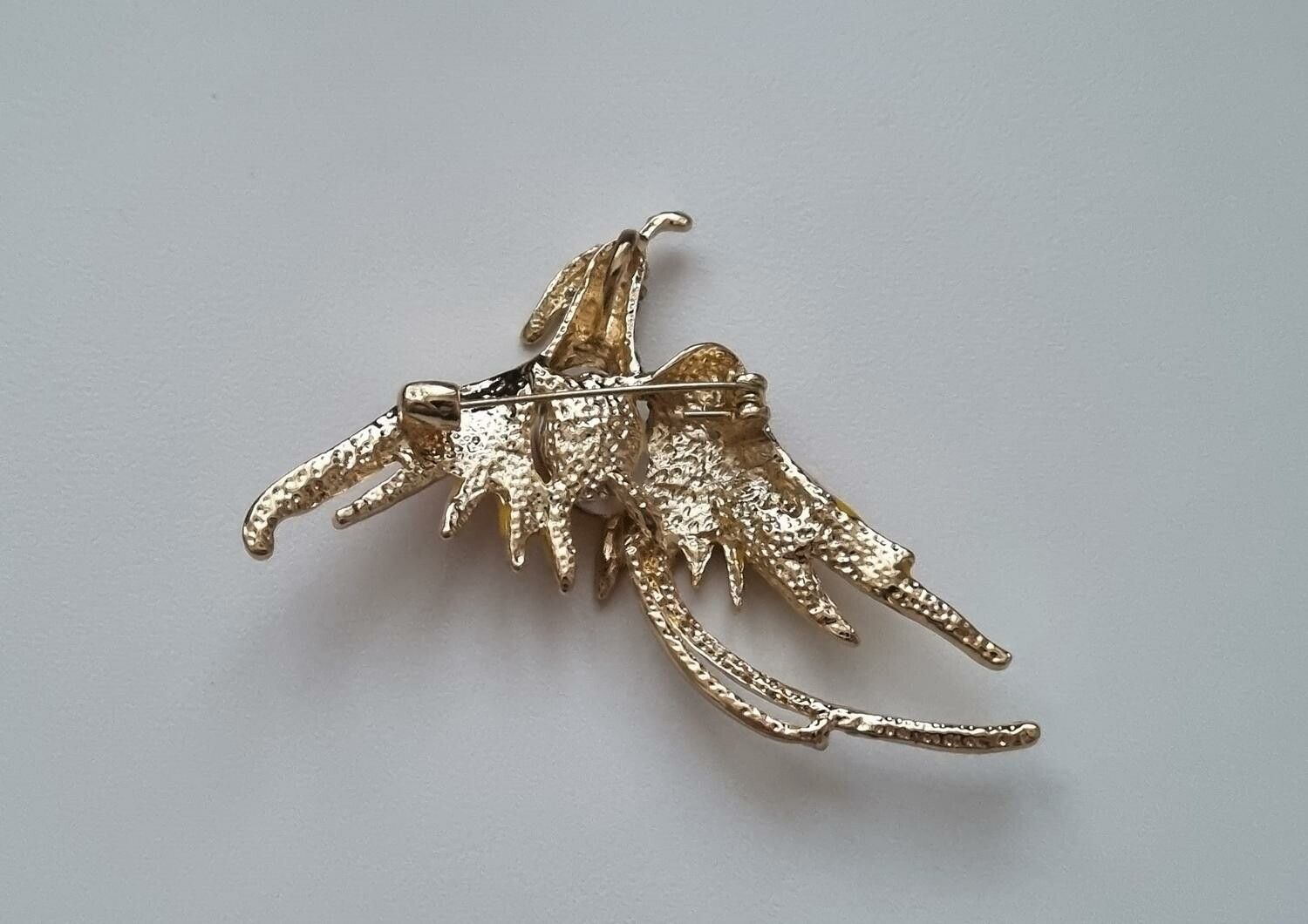 Brosch, Phoenix fågel (variant 2) - Gul