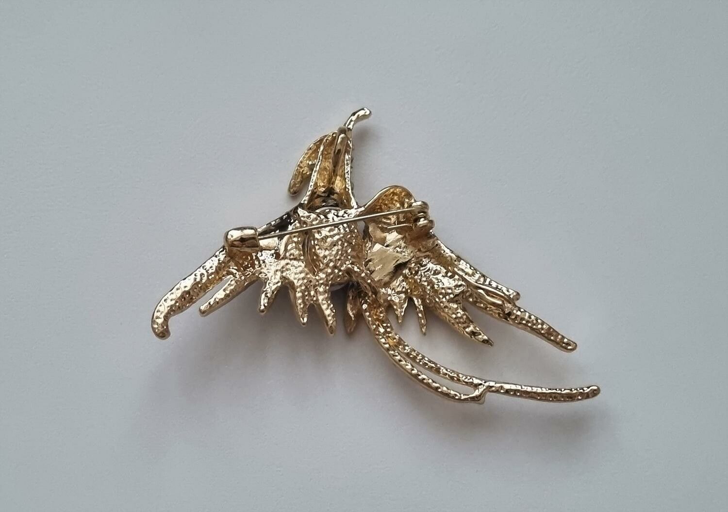 Brosch, Phoenix fågel (variant 3) - Blå