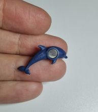 Kylskåpsmagnet Delfin, miniatyr, minidjur med magnet