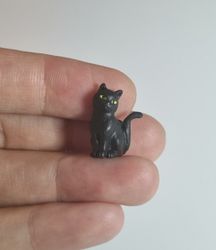 Kylskåpsmagnet Katt, miniatyr, minidjur med magnet