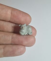 Kylskåpsmagnet Katt, miniatyr, minidjur med magnet