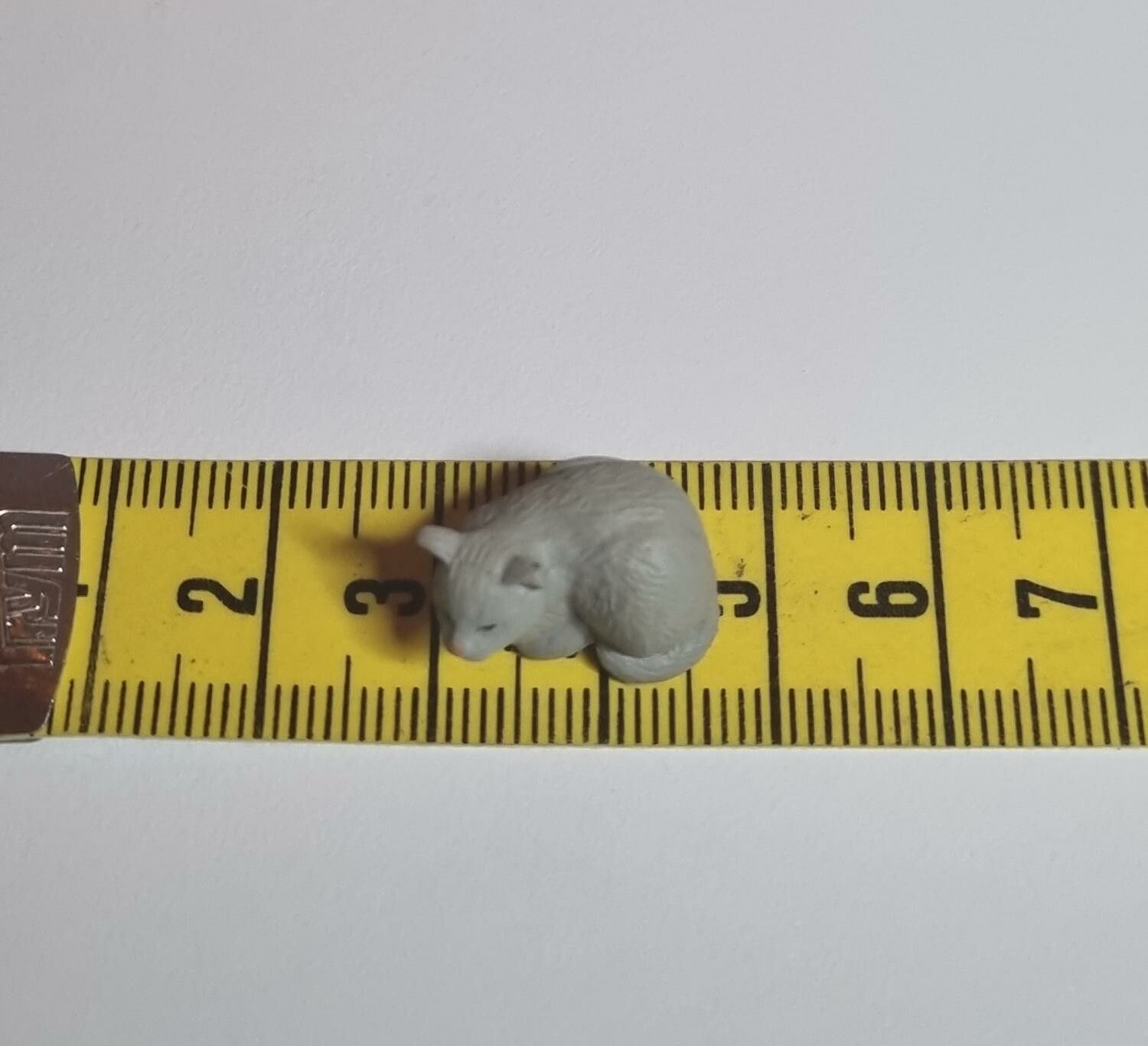 Kylskåpsmagnet Katt, miniatyr, minidjur med magnet