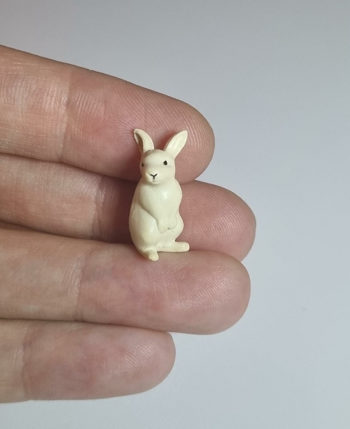 Kylskåpsmagnet Kanin, miniatyr, minidjur med magnet
