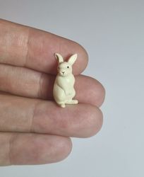 Kylskåpsmagnet Kanin, miniatyr, minidjur med magnet