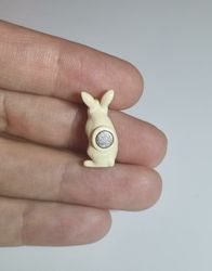 Kylskåpsmagnet Kanin, miniatyr, minidjur med magnet