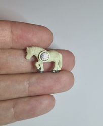 Kylskåpsmagnet Häst, miniatyr, minidjur med magnet