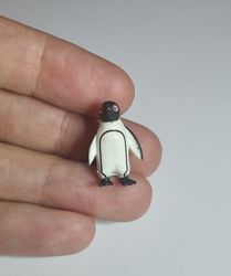Kylskåpsmagnet Pingvin, miniatyr, minidjur med magnet