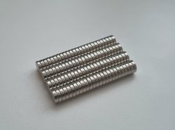 100 st Neodymium magneter (6x2 mm) runda magneter