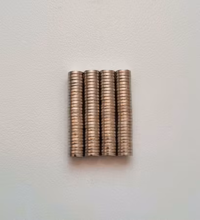 100 st Neodymium magneter (4x1 mm) runda magneter