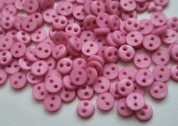 30 st rosa knappar / dockknappar miniatyrer (4 mm)
