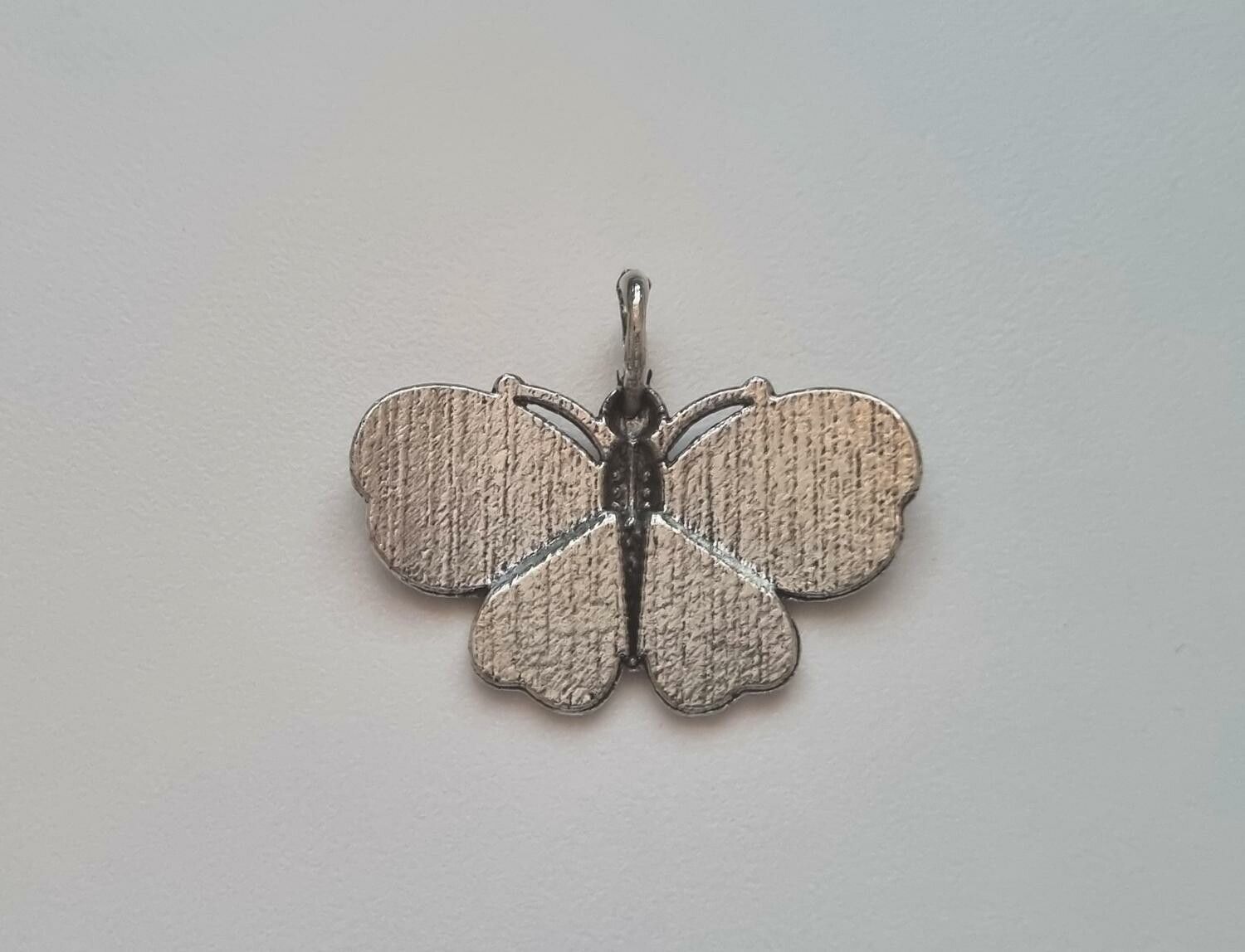 1 st detaljrik fjäril, berlock / charm / hänge
