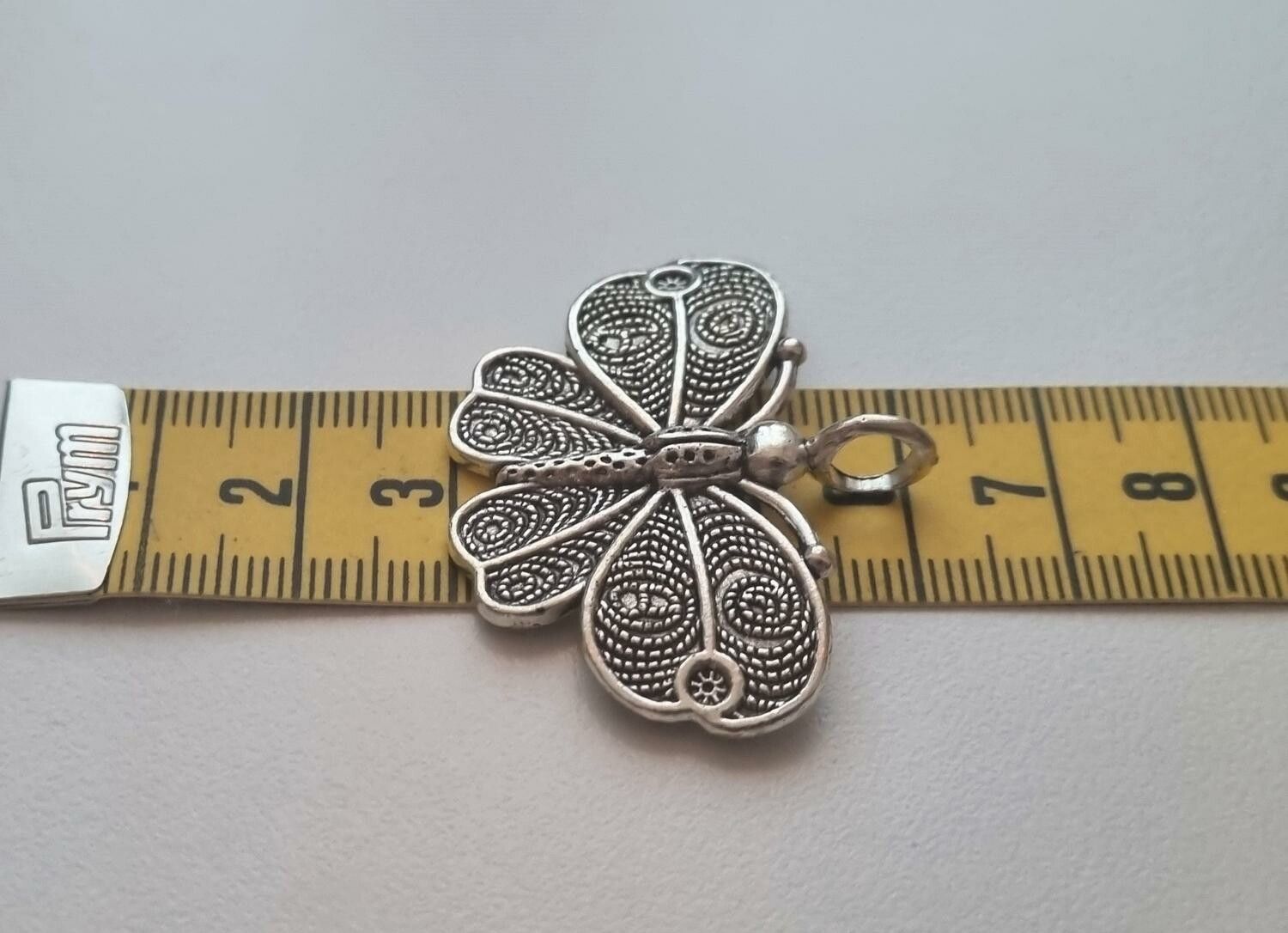 1 st detaljrik fjäril, berlock / charm / hänge