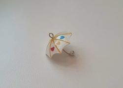 1 st berlock, charm, hänge, miniatyr - Paraply i fina färger (variant 2)