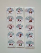 100 st stickers, Jul stickers med 8 olika motiv (variant 4)