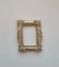 Miniatyr tavelram, ram - till dockhus, tittskåp med mera (variant 6)